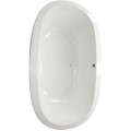 Oval Tub, Center Side Drain, Wide Modern Rim