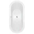 Oval Tub, Center Drain, Wide Flat Rim