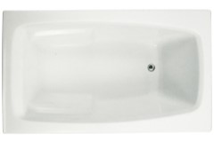 Hydro Systems Granite Rectangle Tub, Rounded Interior Corners, End Drain, Armrests