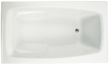 End Drain Tub with Armrests