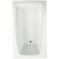 Rectangle Tub, Rounded Interior Corners, End Drain, Armrests