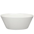 Oval Freestanding Bath,  Flat Rim, Angled Sides