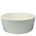 Round Freestanding Bath, Flat Rim, Angled Sides