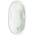 Oval Tub, Armrests, Raised Backrest, End Drain