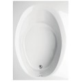 Rectangle Tub, Oval Bathing Well, Neck Rest, End Drain