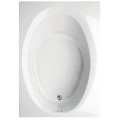 Hydro Systems Ruby Rectangle Tub, Oval Bathing Well, Neck Rest, End Drain