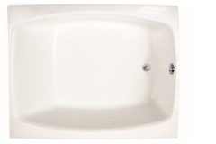 Hydro Systems Sapphire Rectangle Tub, Center Side Drain, Curving Interior