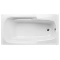 Rectangle Bathtub with Armrests, End Drain