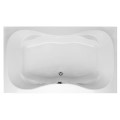 Rectangle Bath with Figure 8 Bathing Well, Center Drain, Armrests