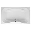 Rectangle Bath with Figure 8 Bathing Well, Center Drain, Armrests