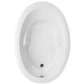 Oval Tub, End Drain, Armrests