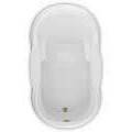 Oval Tub, Armrests, End Drain, Decorative Rim