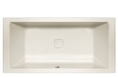 Modern Rectangle Bath, Hidden Center Drain