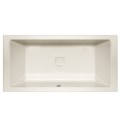 Rectangle Tub, Hidden Center Drain, Modern Flat Rim