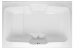 Victoria Rectangle Tub, Center Side Drain, Foot Rest