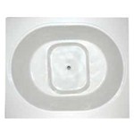 Rectangle Bath, Oval Well, Two Seats