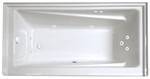 Contempra Rectangle End Drain Heated Soaking Tub