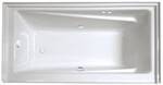 Contempra Rectangle End Drain Heated Soaking Tub