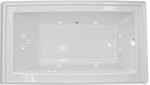 Zen Rectangle End Drain Heated Soaking Tub