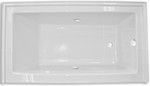 Zen Rectangle End Drain Heated Soaking Tub