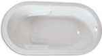 Oval, End Drain Soaking Tub