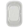 Modern Oval Center Drain with Armrests