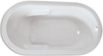 Oval, End Drain Soaking Tub