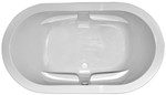 Oval, Center Drain Soaking Tub