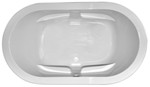 Oval Soaking Tub with Armrests