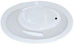 End Drain, Oval Tub with Armrests