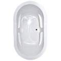 Center Drain, Room for Two, Oval Bath