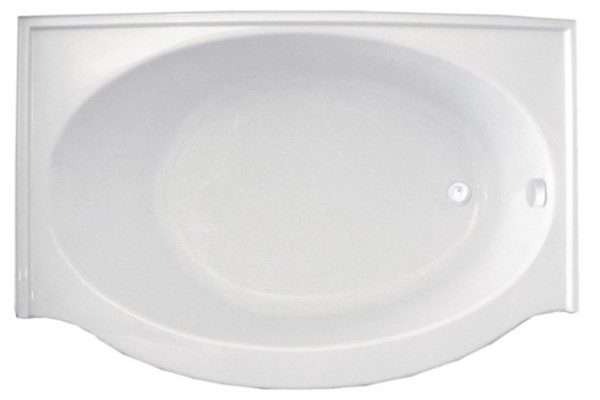 D Shapped Tub with Curving Front
