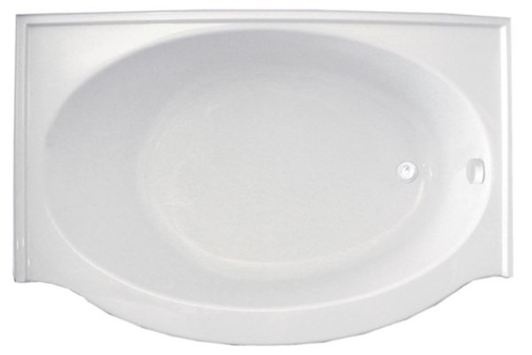 D Shapped Tub with Curving Front