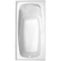 Rectangle Bath, Oval Bathing Well, End Drain, Flange and Skirt