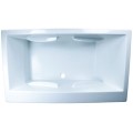 Rectangle Tub, Floating Armrest, Designed for 2