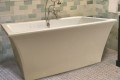 Rectangle Freestanding Tub with Wide Rim for Faucet