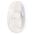 Oval Bath, Center Drain, Armrests