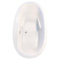 Oval Bath, Center Side Drain, 1 Backrest