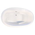 Oval Bath, Center Drain, Armrests