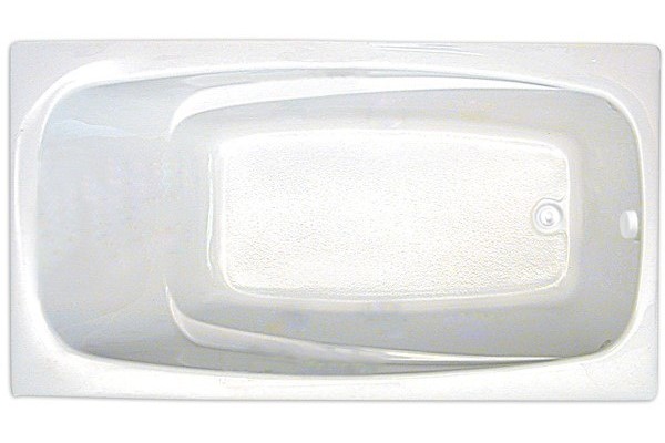 Rectangle Tub with Oval Bathing Area, Armrests