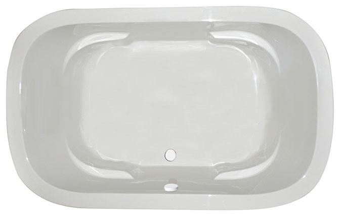 Wide, Center Drain, Oval Tub for 2 with Armrests