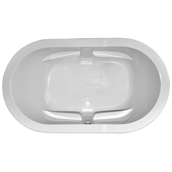 Zen Oval 7236SD Center Drain, Oval Tub for 2