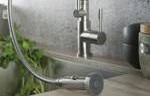 Faucet with Pull Down Spray Resting on Counter