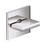 Left Curving Spout, Sink Faucet, Brushed Nickel