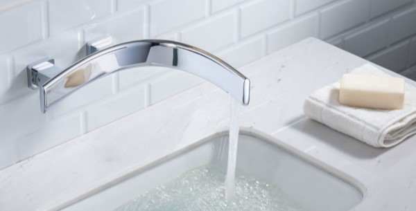 Modern, Curving Sink Spout, Touchless Spout, Chrome