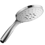 Large Rubber Face Hand Shower - Round Handle