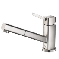 Modern Pull Out Spray Faucet with Square Design