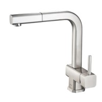 Modern Pull Out Spray Faucet with Square Design