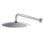 Round Shower Head with Round Wall Mount Arm