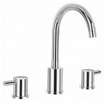 Widespread Sink Faucet in Chrome